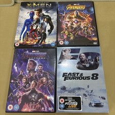 DVD Bundle Avengers Infinity War & End Game  X Men Fast & Furious
