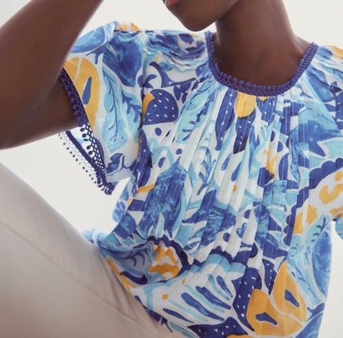 Next blue yellow cotton - &,