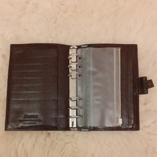 Filofax Kensigton peronal organiser Vintage Brown Real  Leather.