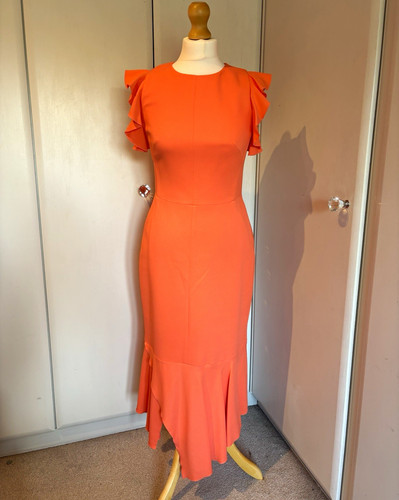 Karen millen orange midi - millen,