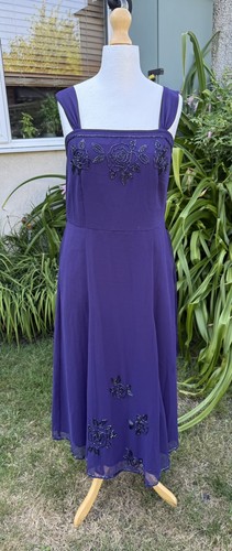 Smart purple long midi - purple, dress