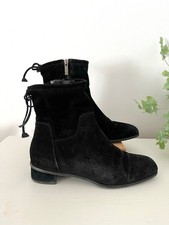 Aquatalia Lisa Dry Black Suede Boots 40.5 UK 8