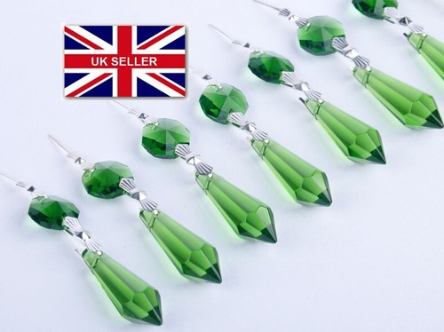 Green chandelier glass - 5,