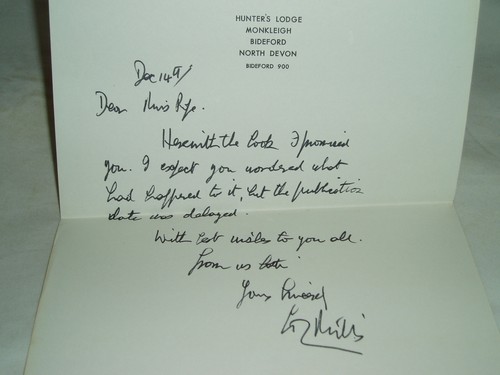 Signed mills john - mills, fitzmaurice