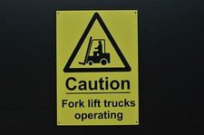 CAUTION FORK LIFT TRUCKS