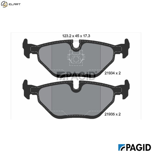 Brake pad set disc - brake,
