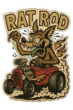 Rat Rod Drag Strip Vintage 