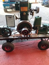 Working Lister " D " Stationary Engine  1935. Driving  Two Domestic Water Pumps