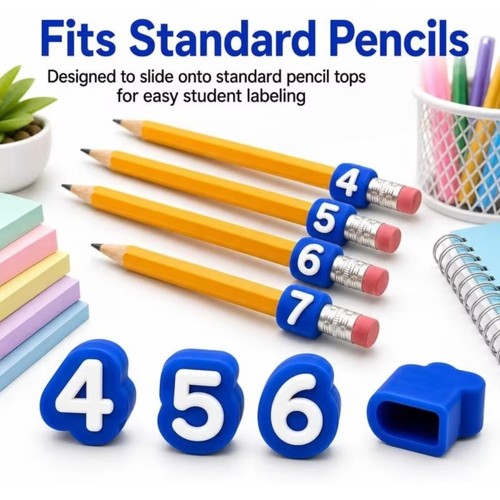 50pcs numbered pencil - numbered,