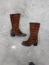 Vintage 60s 70s Suede Leather