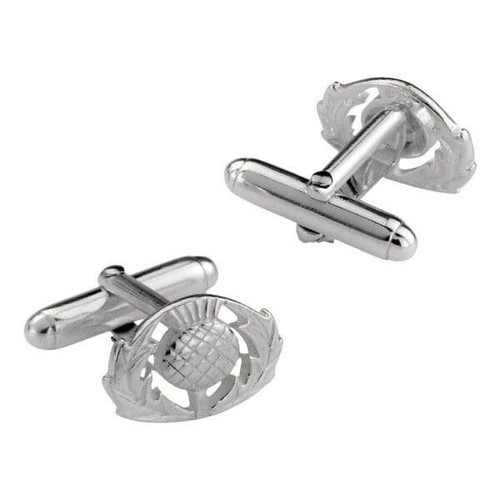 Scottish thistle cufflinks 925 - scottish,