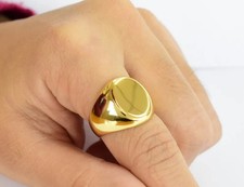 Men's Solid Heavy 10K Yellow