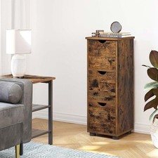 Tall Slim Cabinet Narrow Shoe Bathroom Bedroom Cupboard Side Table Bedside Unit