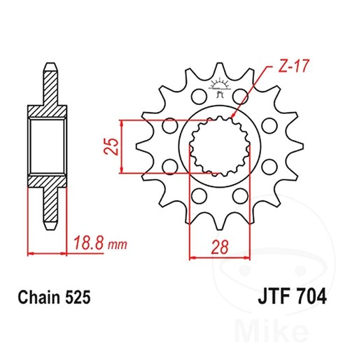 Front sprocket racing - sprocket,