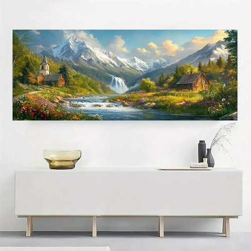 Panoramic mountain river cabin - mountain,