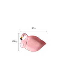 Flamingo Ceramic Plate Dessert