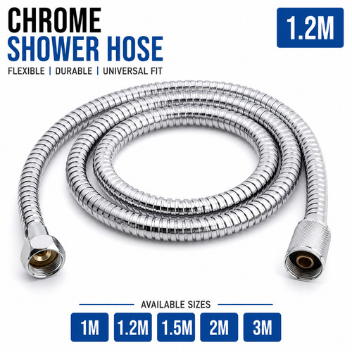 Flexible shower hose chrome - flexible,