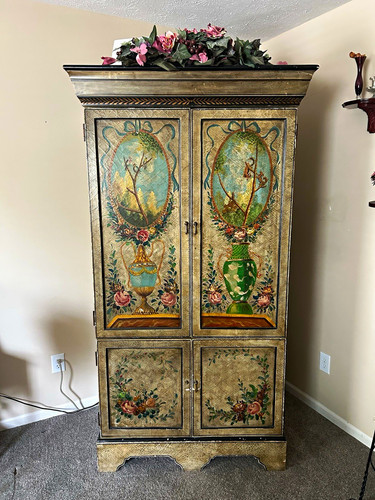 Painted multicolor wood - painted,
