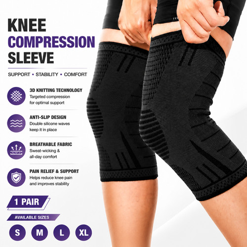 Knee support compression - 2x,