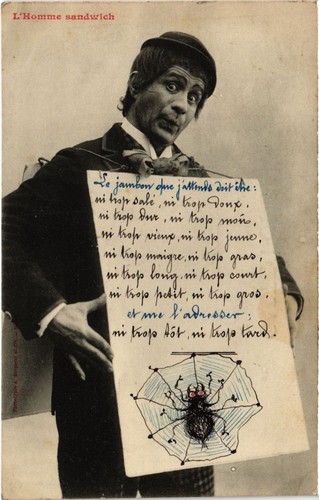 Old postcard homme - old, ak
