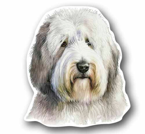 Sheep dog tall sticker - 5",