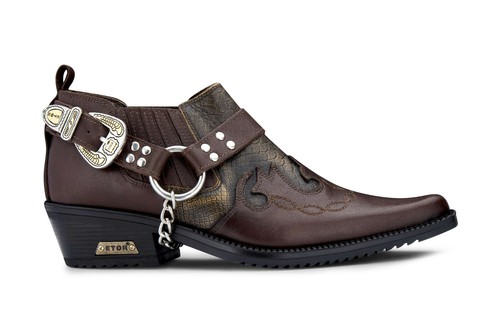 Men leather cowboy shoes - men's,