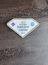 Queen's Diamond Jubilee 2012 Cloth Badge Scout Guide Commemorative