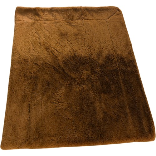 Soft plush brown faux - soft,