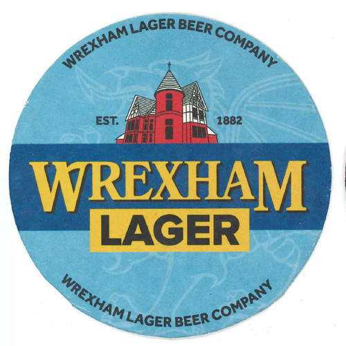 Wrexham lager beer - lager, mat