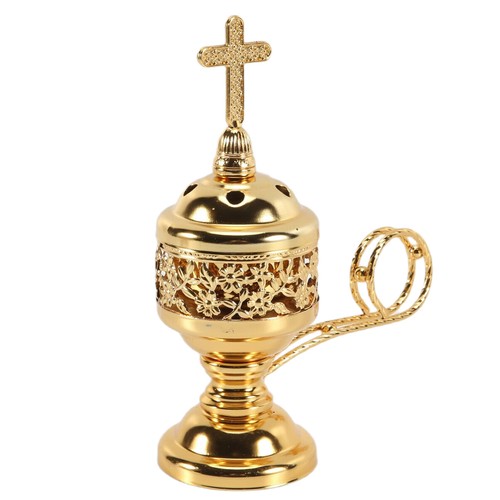 Charcoal incense burner - incense, gold
