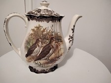 vintage Royal Worcester Palissy Game series coffee pot.