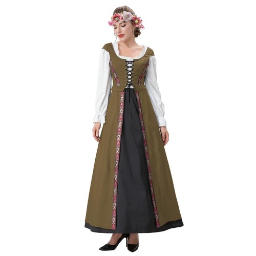 2pcs renaissance dress women - 2pcs,