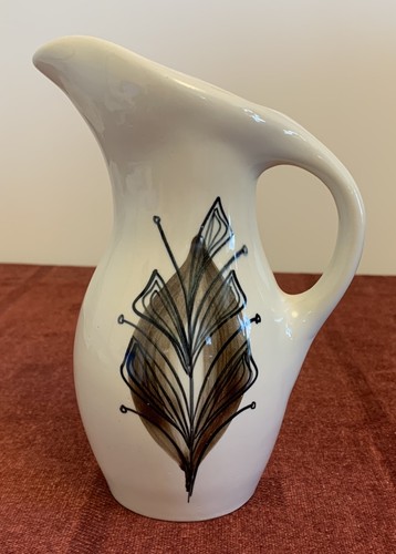 Jersey pottery jug leaf - jersey, jug,