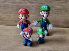 Mario Luigi Super Mario Bros Figure bundle Subarudo 2007 Nintendo small figures
