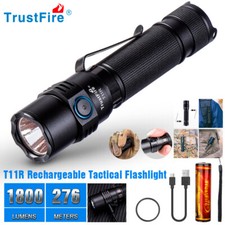 TrustFire 1800LM Tactical Military Police USB Rechargeable LED Torch Flashlight