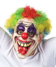 Scary Clown Mask Halloween Horror Cosplay Fancy Dress Costume Face Mask Latex