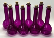 Coloured Glass Tulipano Bottles 200ml with Cork 8 Pack