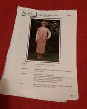 In Ex  Garter Carriage Suit Pattern Sheet -for Machine Knitting