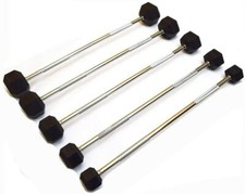 Hex Rubber Barbell 10kg - 30kg