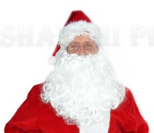 Long Father Christmas Santa Claus Beard Wig Fancy Dress Up Costume Xmas Party 