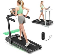12% Incline Folding Treadmill, 14KM/H, Wide Belt, 400lb, Dual LED RRP £279
