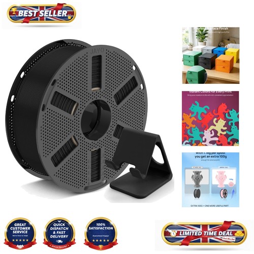 1kg black pla filament - 1.1kg,