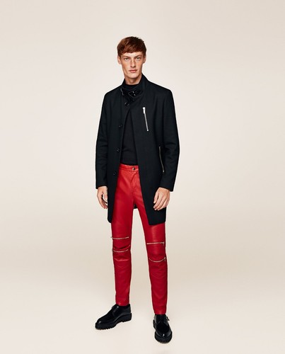 Zara man red - red, faux