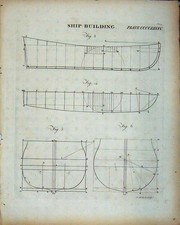 Original Old Antique Print