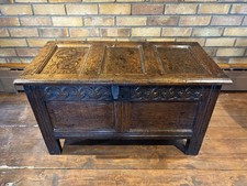 17th Century Solid Oak 2 Panel