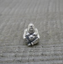 Authentic 925 ALE Silver Pandora Smiling Buddha Meditation Charm 790478 Retired