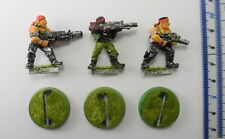 3 CATACHAN JUNGLE FIGHTERS Metal Astra Militarum Imperial Guard 40K 1990s L3f