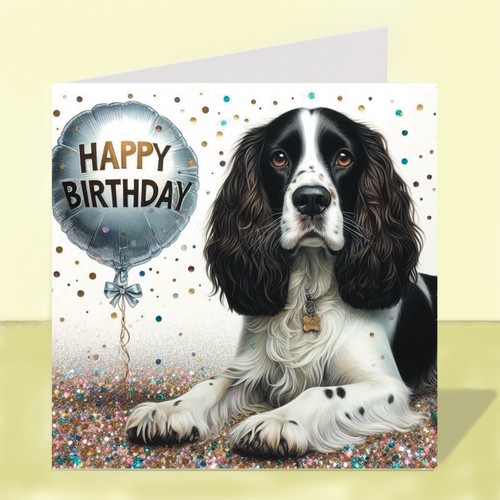 Springer spaniel dog - spaniel, birthday