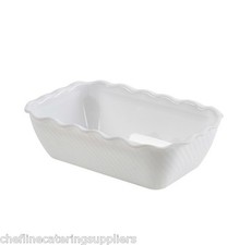 White/Black/Red Deli Crock