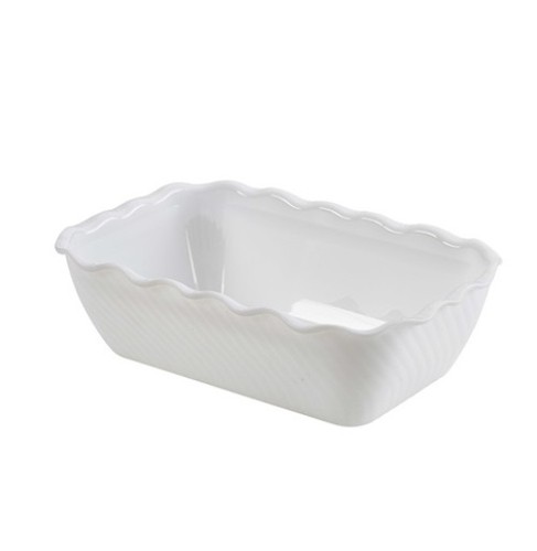 White black red deli crock - deli,